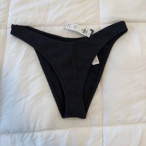 NWT Abercrombie & Fitch crinkle smocked high leg bikini bottom